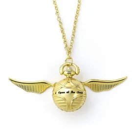 Harry Potter collier avec horloge Vif d'or (plaqué or)