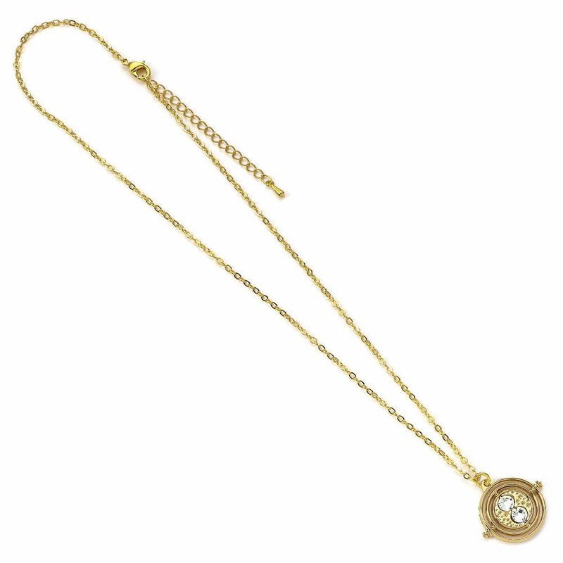 Harry Potter pendentif et collier Fixed Time Turner (plaqué or)