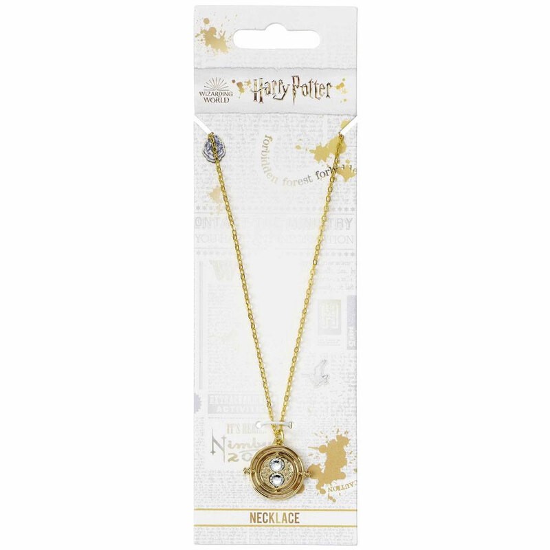 Harry Potter pendentif et collier Fixed Time Turner (plaqué or)