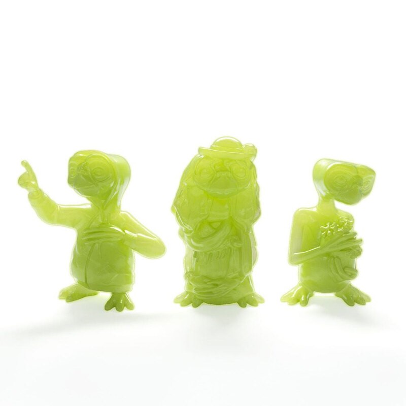 E.T. l´extra-terrestre pack 3 mini figurines Collector's Set Glowing Edition 5 cm