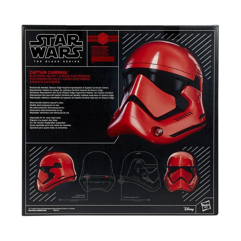 Star Wars Galaxy's Edge Black Series casque électronique Captain Cardinal