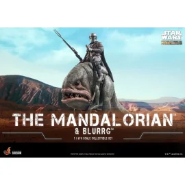 Star Wars The Mandalorian pack 2 figurines 1/6 The Mandalorian & Blurrg 37 cm