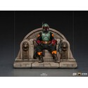 Star Wars The Mandalorian statuette 1/10 Deluxe Art Scale Boba Fett on Throne 18 cm