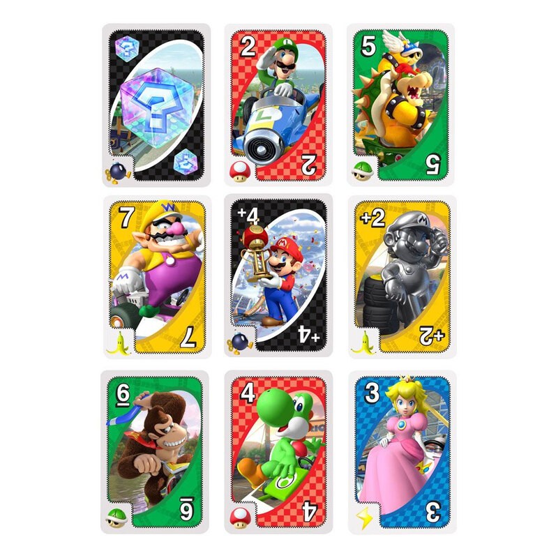 Mario Kart jeu de cartes UNO