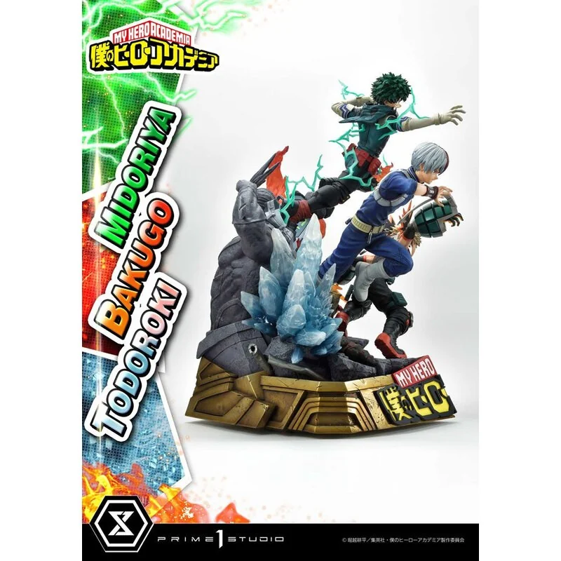 My Hero Academia statuette Midoriya, Bakugo & Todoroki 69 cm