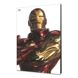 Marvel Avengers Collection tableau en bois Alex Ross - Iron Man 30 x 45 cm