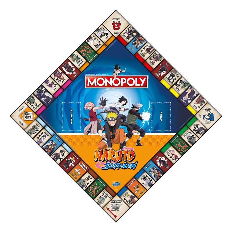 Winning moves Naruto jeu de plateau Monopoly *FRANCAIS*