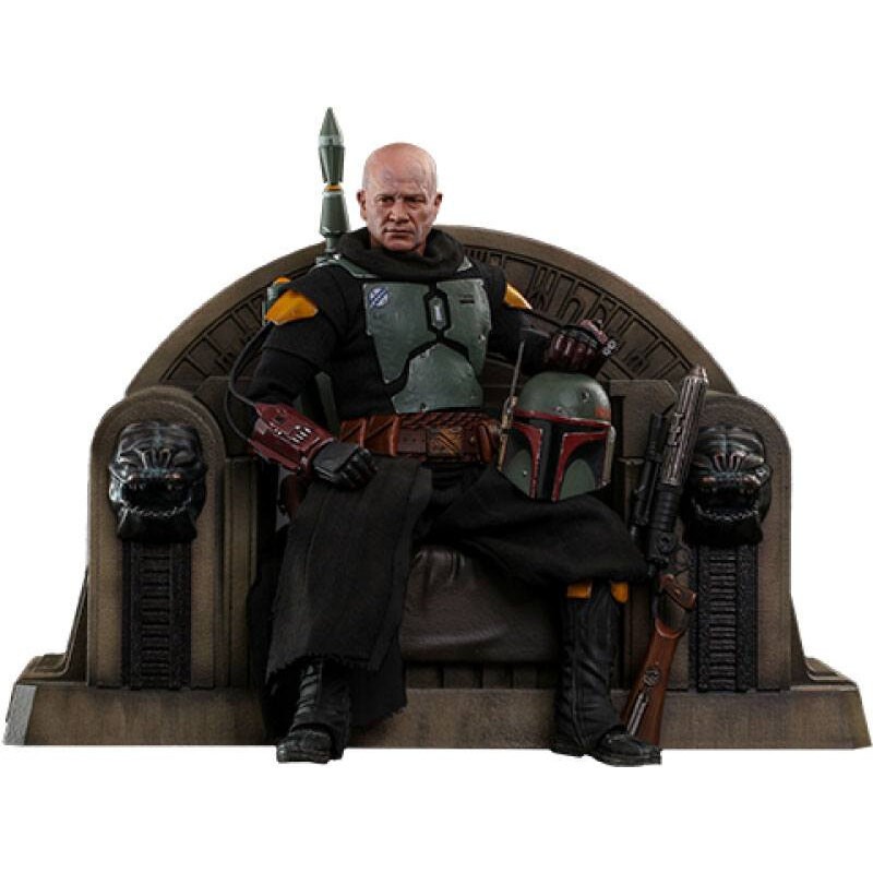 Star Wars The Mandalorian figurine 1/6 Boba Fett (Repaint Armor) and Throne 30 cm