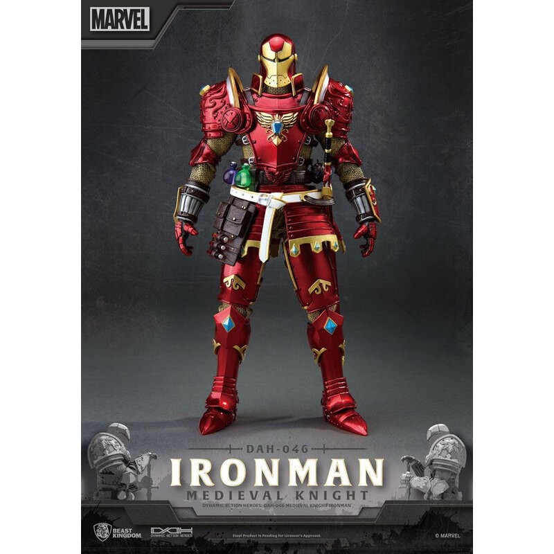 Marvel figurine Dynamic Action Heroes 1/9 Medieval Knight Iron Man 20 cm