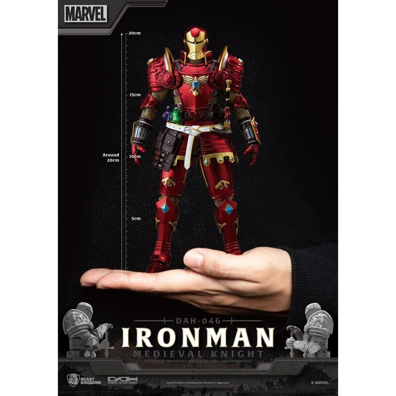 Marvel figurine Dynamic Action Heroes 1/9 Medieval Knight Iron Man 20 cm