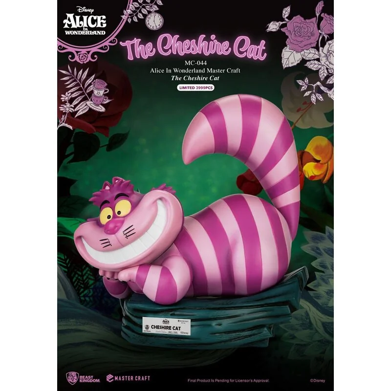 Alice au pays des merveilles statuette Master Craft The Cheshire Cat 36 cm