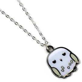 Harry Potter Cutie Collection pendentif et collier plaqué argent Hedwig