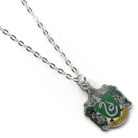 Harry Potter pendentif et collier plaqués argent Slytherin