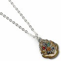 Harry Potter pendentif et collier plaqués argent Hogwarts