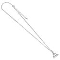 Harry Potter pendentif et collier plaqués argent Deathly Hallows