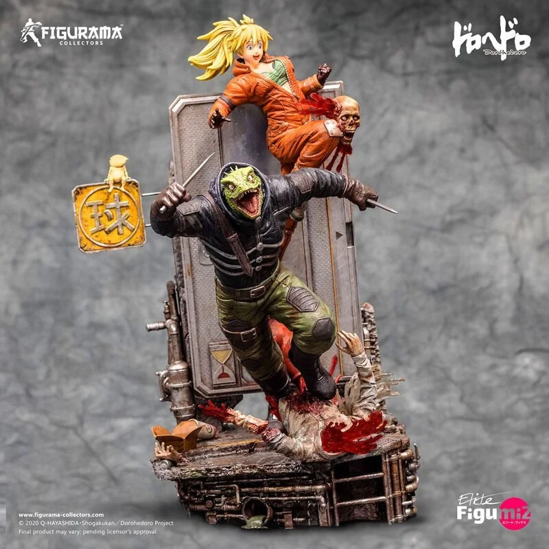 Dorohedoro diorama Elite FigumiZ 1/8 Caiman & Nikaido 37 cm