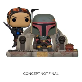 The Mandalorian pack 2 POP Moment! Vinyl figurines Boba Fett & Fennec Shand 9 cm