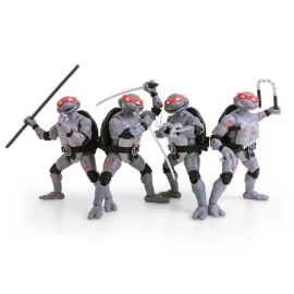 Tortues Ninja pack 4 figurines BST AXN Battle Damaged 13 cm