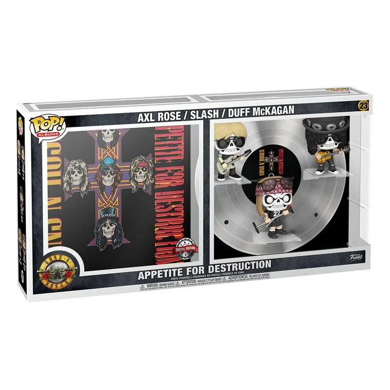 Guns n Roses pack 3 figurines POP! Albums Vinyl Appetite For Destruction 9 cm