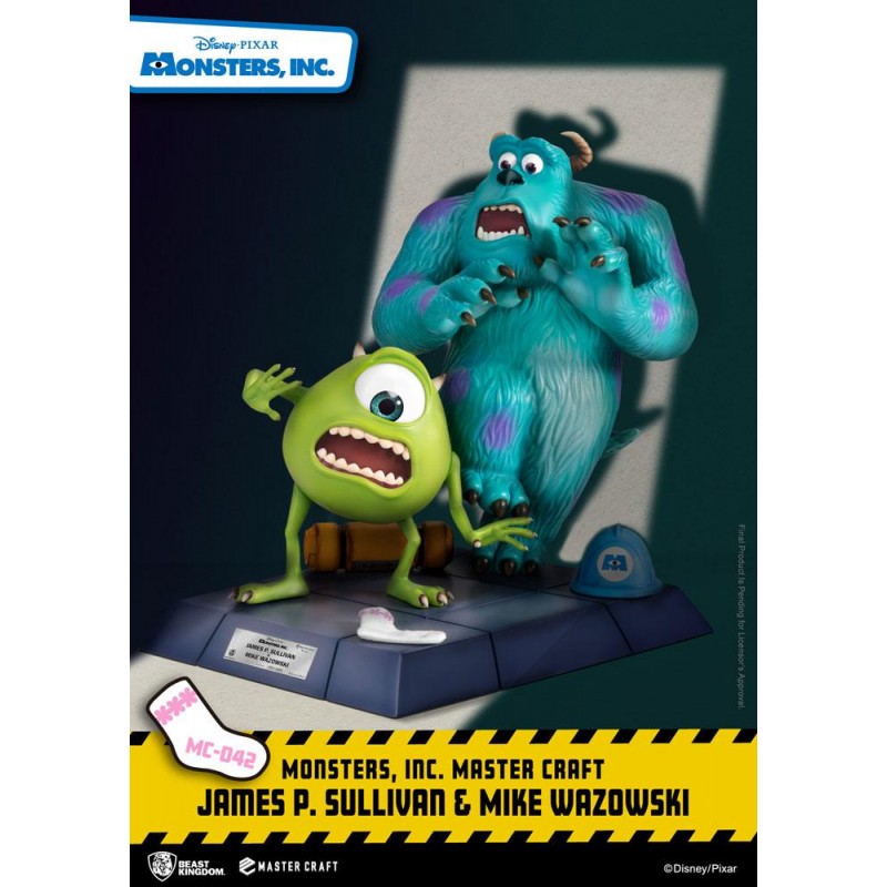 Monstres et Compagnie statuette Master Craft James P. Sullivan & Mike Wazowski 34 cm