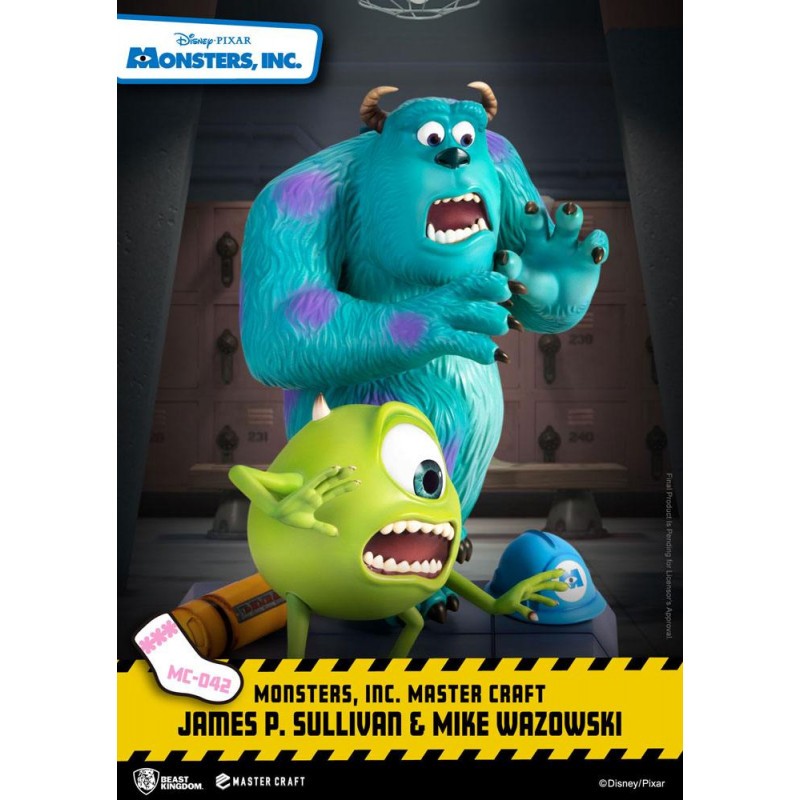 Monstres et Compagnie statuette Master Craft James P. Sullivan & Mike Wazowski 34 cm