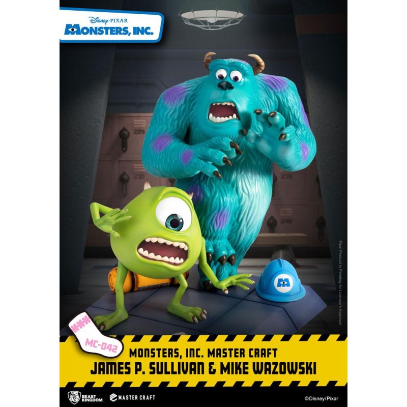 Monstres et Compagnie statuette Master Craft James P. Sullivan & Mike Wazowski 34 cm