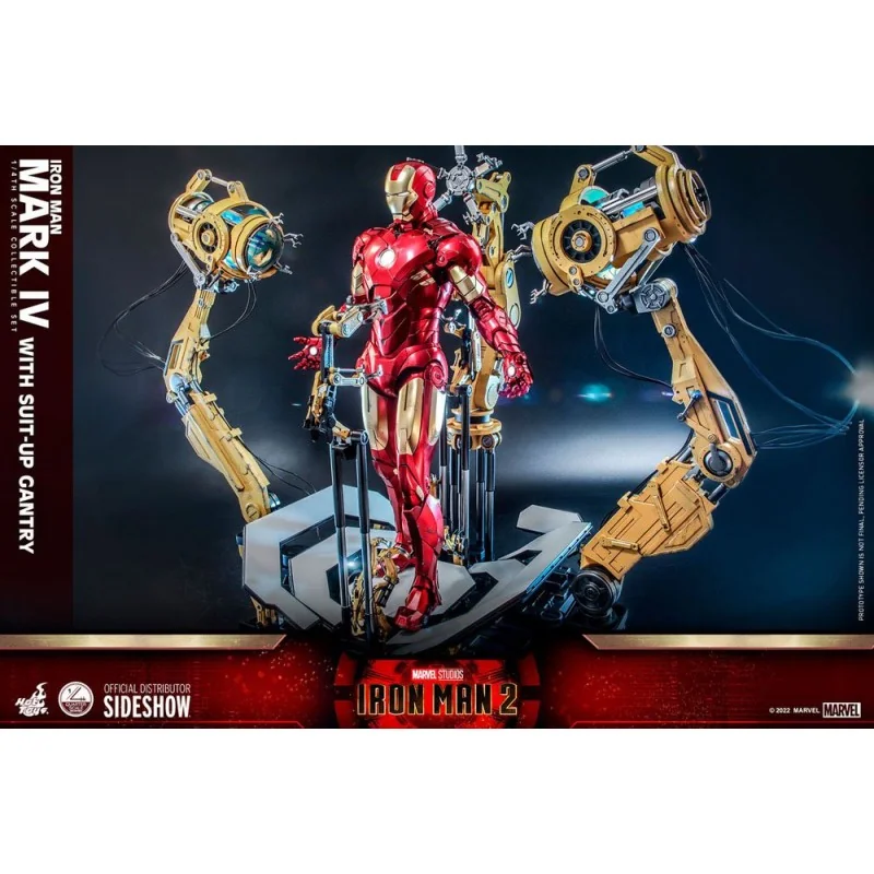 Iron Man 2 figurine 1/4 Iron Man Mark IV with Suit-Up Gantry 49 cm