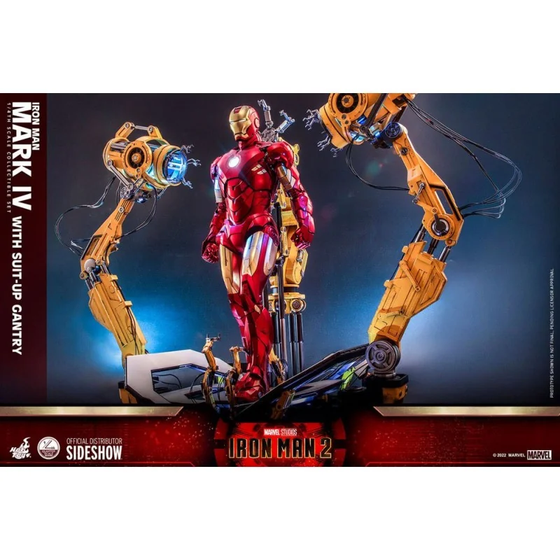 Iron Man 2 figurine 1/4 Iron Man Mark IV with Suit-Up Gantry 49 cm