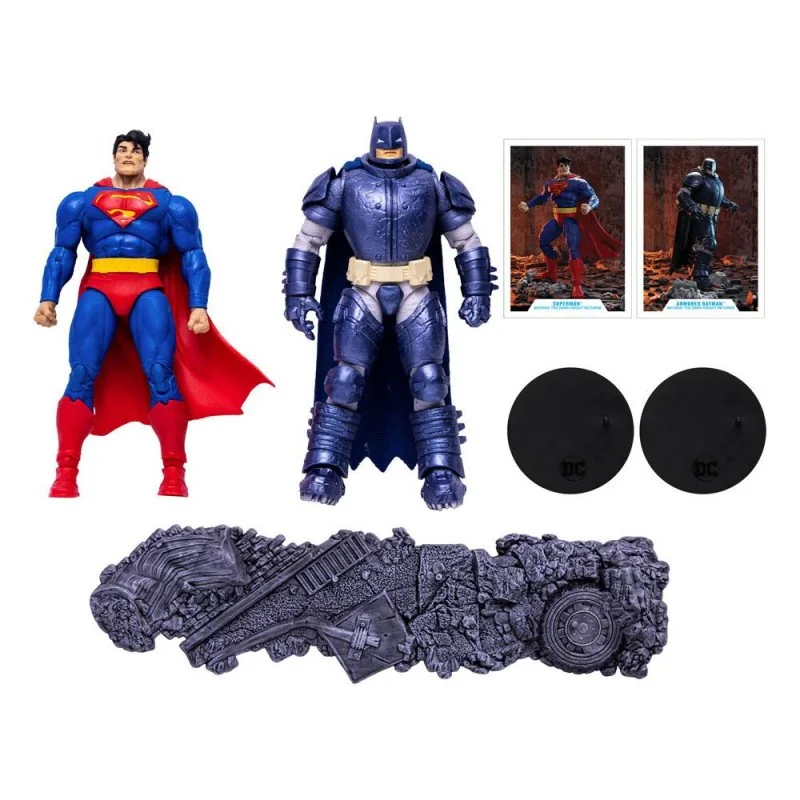 DC pack 2 figurines Collector Multipack Superman vs. Armored Batman 18 cm