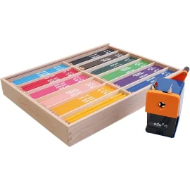 crayons de couleur jumbo edu, couleurs assorties, mine 6,25 mm, 12x12 pièce/ 1 Pq.