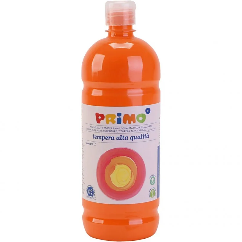 Peinture scolaire PRIMO, orange, mate, 1000 ml/ 1 flacon