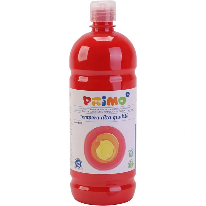 Peinture scolaire PRIMO, rouge, mate, 1000 ml/ 1 flacon