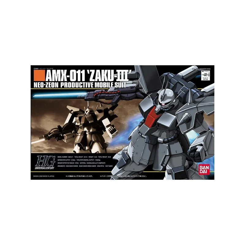 Gundam Gunpla HGUC 1/144 014 Amx-011 Zaku III