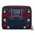 Marvel Loungefly Portefeuille Captain America 80Th Anniversary Floral Sheild