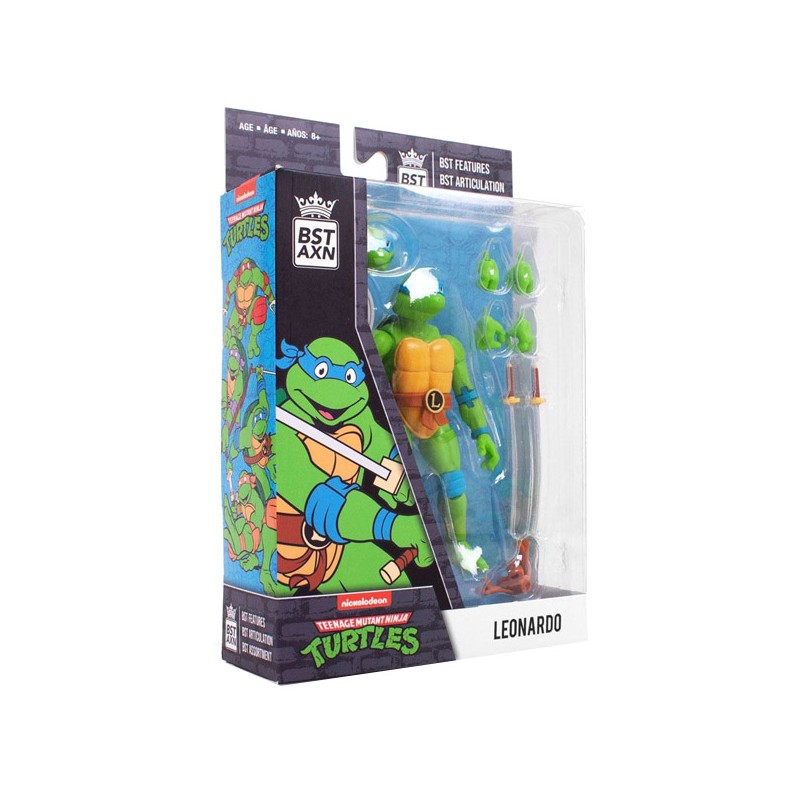 Tortues Ninja figurine BST AXN Leonardo 13 cm