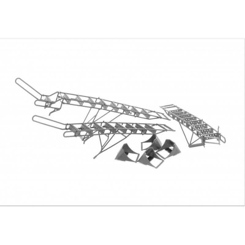 Échelle Sukhoi Su-27UB (précoce) + cales + échelle de service (conçue pour être utilisée avec les kits Academy, Eduard, Hobby Bo