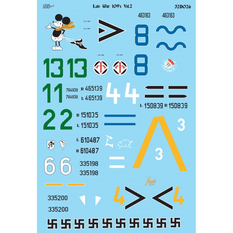 Décal Fin de la guerre Messerschmitt Bf-109 Vol.2Messerschmitt Bf-109G-14Messerschmitt Bf-109G-5Messerschmitt Bf-109G-6Messersch