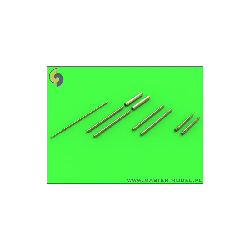 Ensemble d'armement Focke-Wulf Fw-190A-7/Fw-190A-9 (embouts de canon MG 131, canons MG 151, carénages MG 151) et tube Pitot (con