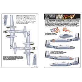 Décal Douglas A-26B Douglas envahisseur 'Maggie's Drawers' 41-39360 416e BG, 671e BS.Douglas A-26B Douglas envahisseur 'Dinah Mi