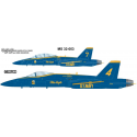 Décal BLUE ANGELS McDonnell-Douglas F/A-18A/B/C/D, SAISONS 1987-2001-ET 2006. COMPREND MAINTENANT LES BANDES DORSALES CORRECTES 