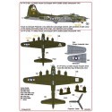 Décal Boeing B-17F-27-BO Flying Fortress 41-24605 'Knockout Dropper' 359th BS 303rd BG (BN-R) - B-17F-25-DL 42-3082 'Double Trou