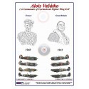 Alois Vašatko - 1er commandant de l'aile tchécoslovaque RAF Feuilles de décalcomanies à l'échelle 1/72. Camouflages de couleur p