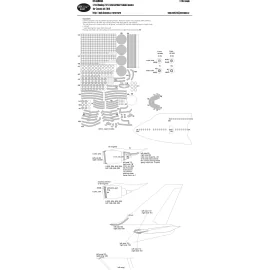 Boeing 747-8 fenêtres et cadres de cabine d'avion de ligne civil, moteurs, extrémités d'ailes et gouvernails (conçus pour être u