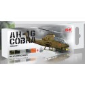 Kit de peinture acrylique pour hélicoptère d'attaque américain ICM Bell AH-1G Cobra (conçu pour être utilisé avec les kits ICM) 