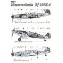 Messerschmitt Bf-109K-4 Pt 1 (3) < + ~ III/jg52 Hptm Adolf Borchers ; Stab III/JG27 ; Blanc 5 NJG11 Comprend 2 roues principales