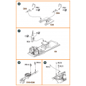 Kit de détails Mitsubishi Ki-51 Sonia avec pièces en plastique et gravées (toutes les versions) (conçu pour être utilisé avec le