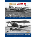 Décal 10 Albatros D.II, D.III et D.Va du livre 'Jasta 14'. L'autocollant Kaiser n'est pas sur la feuille, mais est inclus séparé