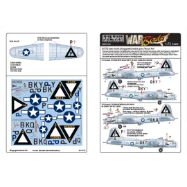 Décal Boeing B-17G 'BUCKEYE BELLE' BK*Y 44-8541 384th BG 546th BS.Boeing B-17G 'DEVASTATING LADY' BK*Q 43-38994 384 BG, 546 BS.