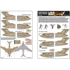 Décal Handley-Page Victor K.2 tankers 55 Sqn over the Iraq Set 1 Maid Marian XH672, Lusty Lindy XL231, Sweet/Slinky Sue XH671.