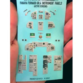 Décalcomanie Panavia Tornado GR.4 (écrans actifs) Tableau de bord 3D couleur. (conçu pour être utilisé avec les kits Italeri IT2